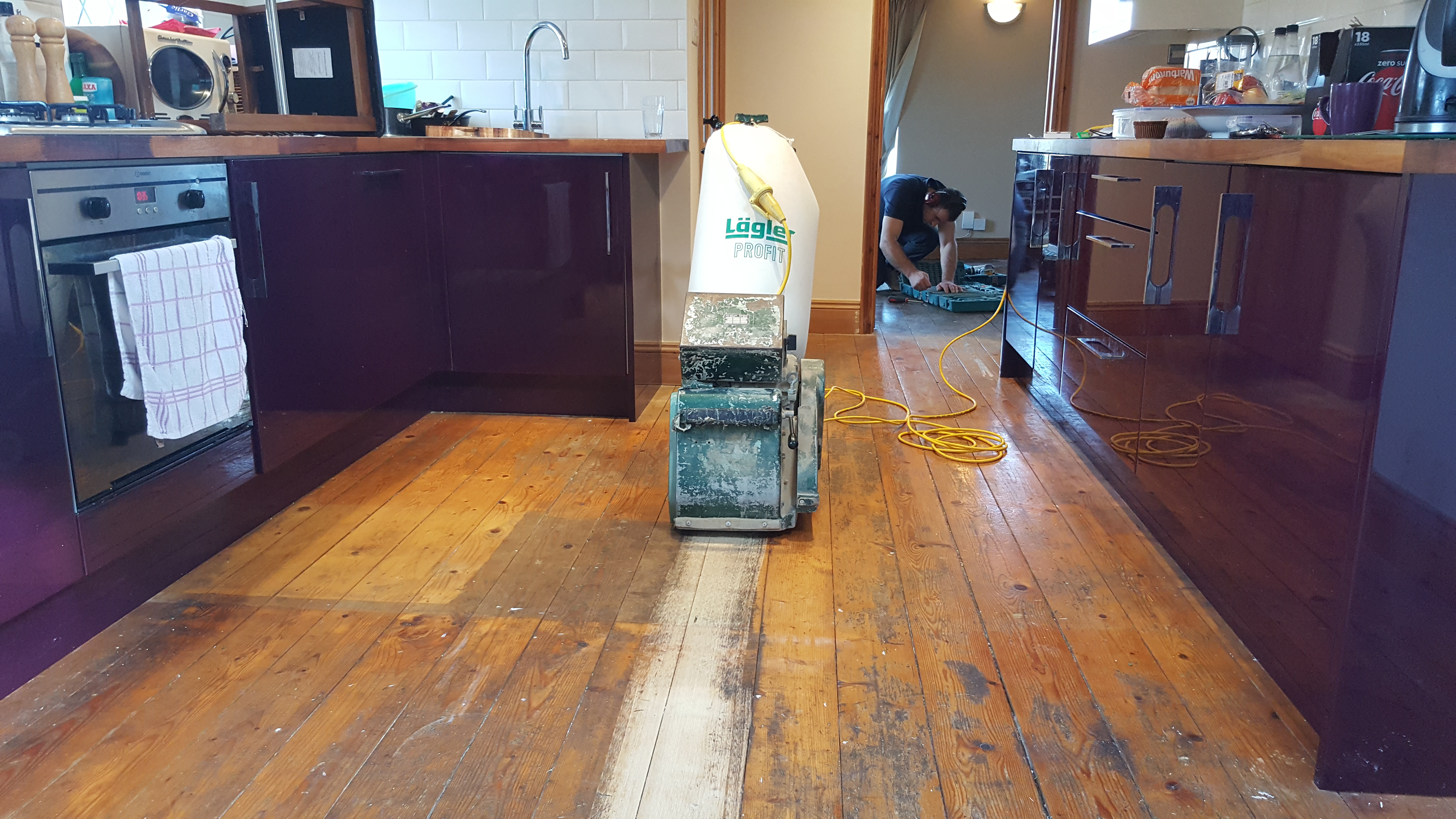 Pine Floor Before