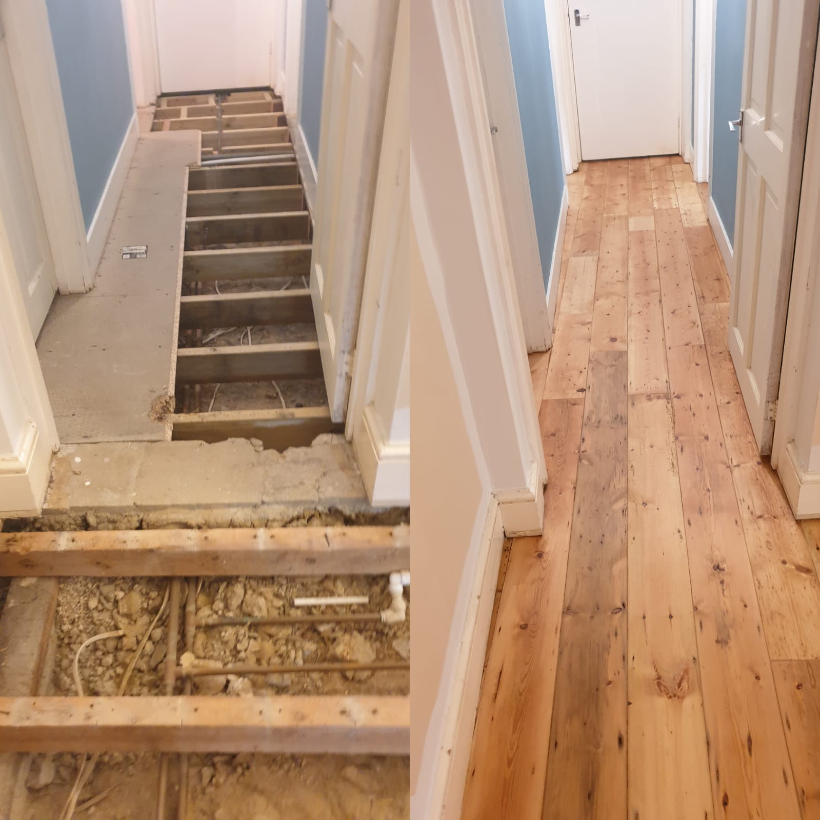 Supply and Fit reclaimed pine boards