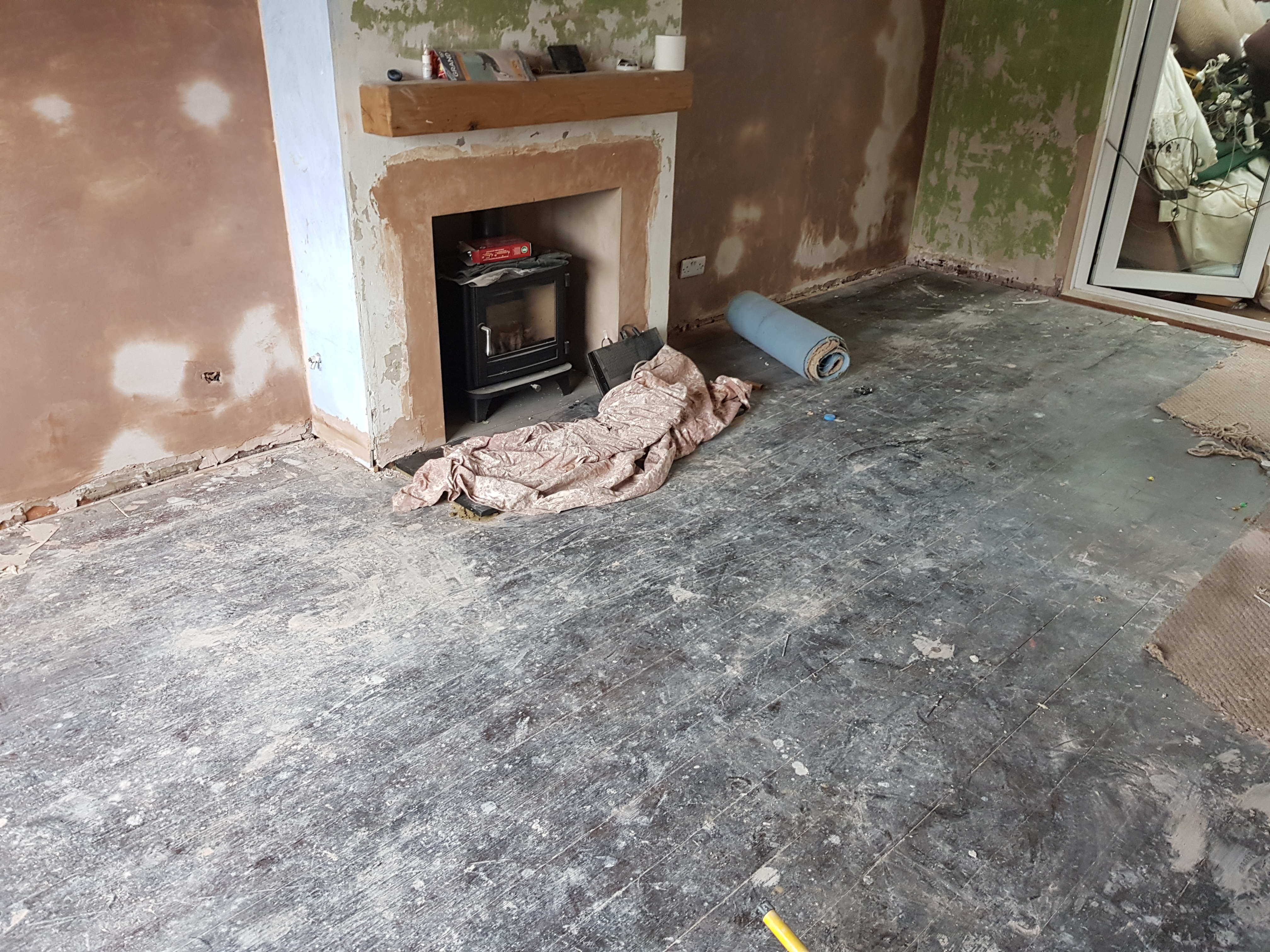 Pine Floor Before