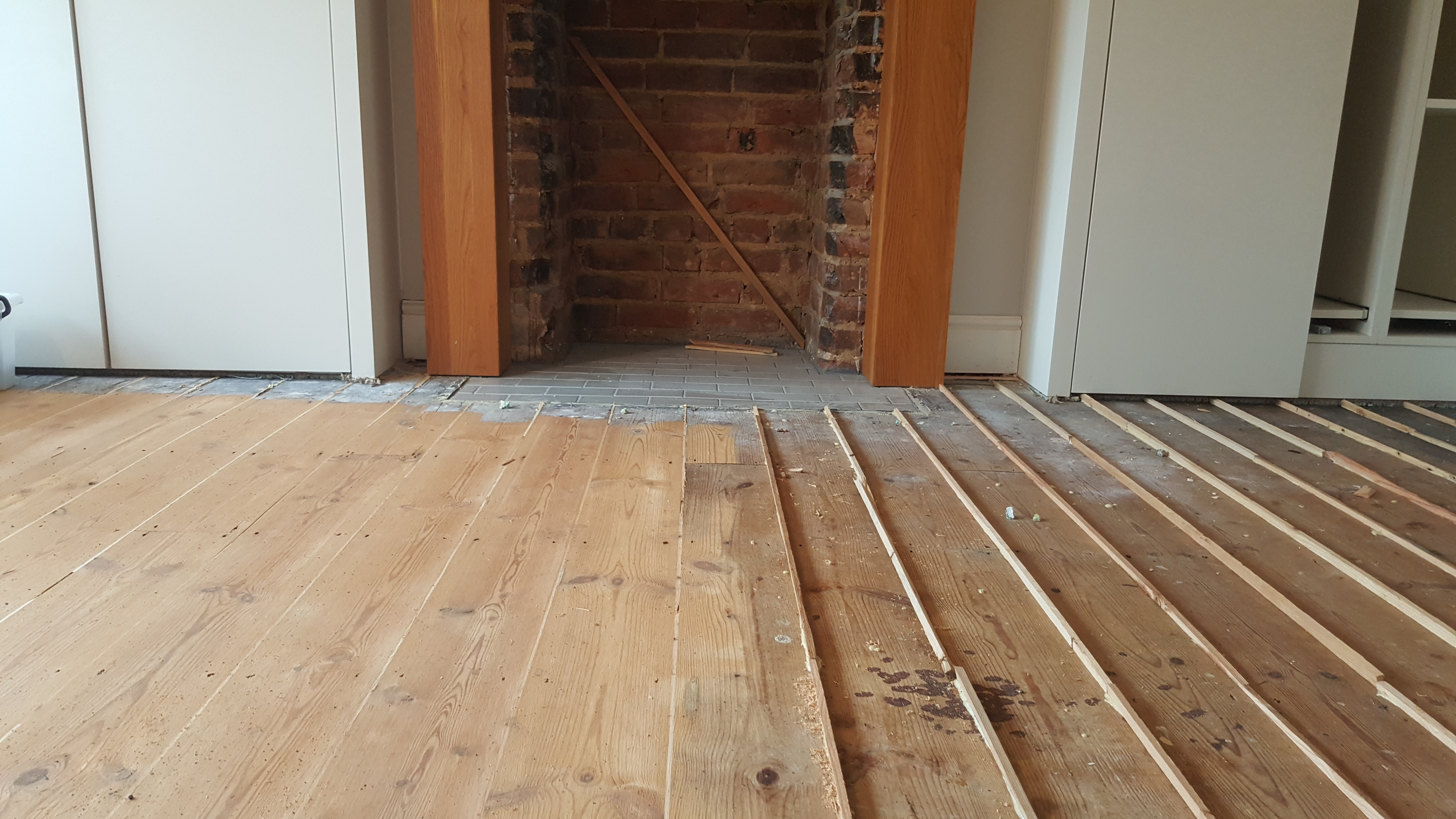 Pine Floor Before