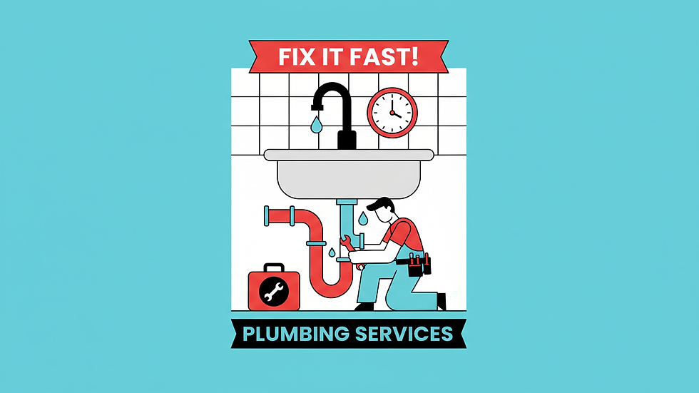 Eye-level view of a plumber fixing a kitchen sink pipe