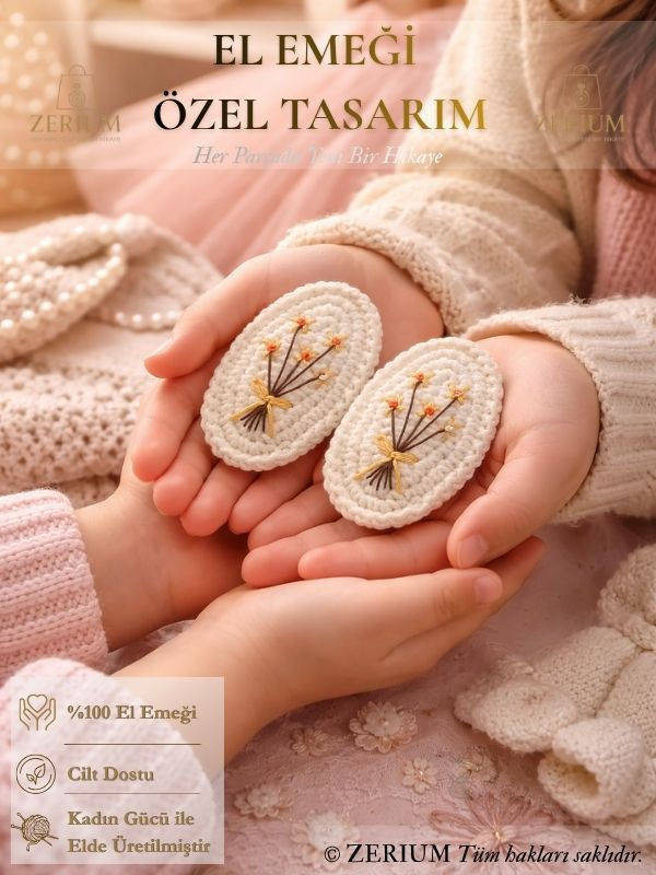 Küçük resim: Çocuk ve Kadın Örgü Çıt Çıt Toka El Emeği Sonbahar Serisi