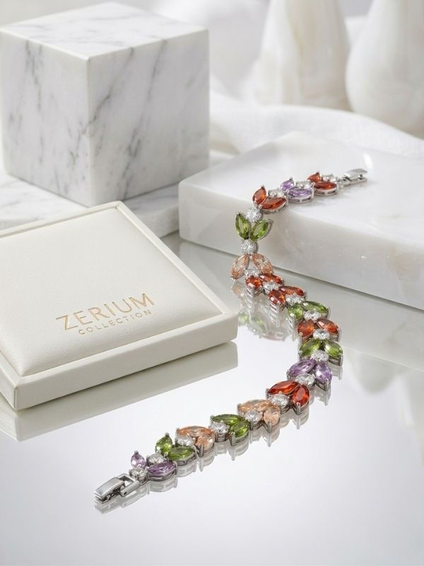 Küçük resim: Yaprak Tasarım Çelik Kadın Bileklik Trend ve Zarif Tasarım