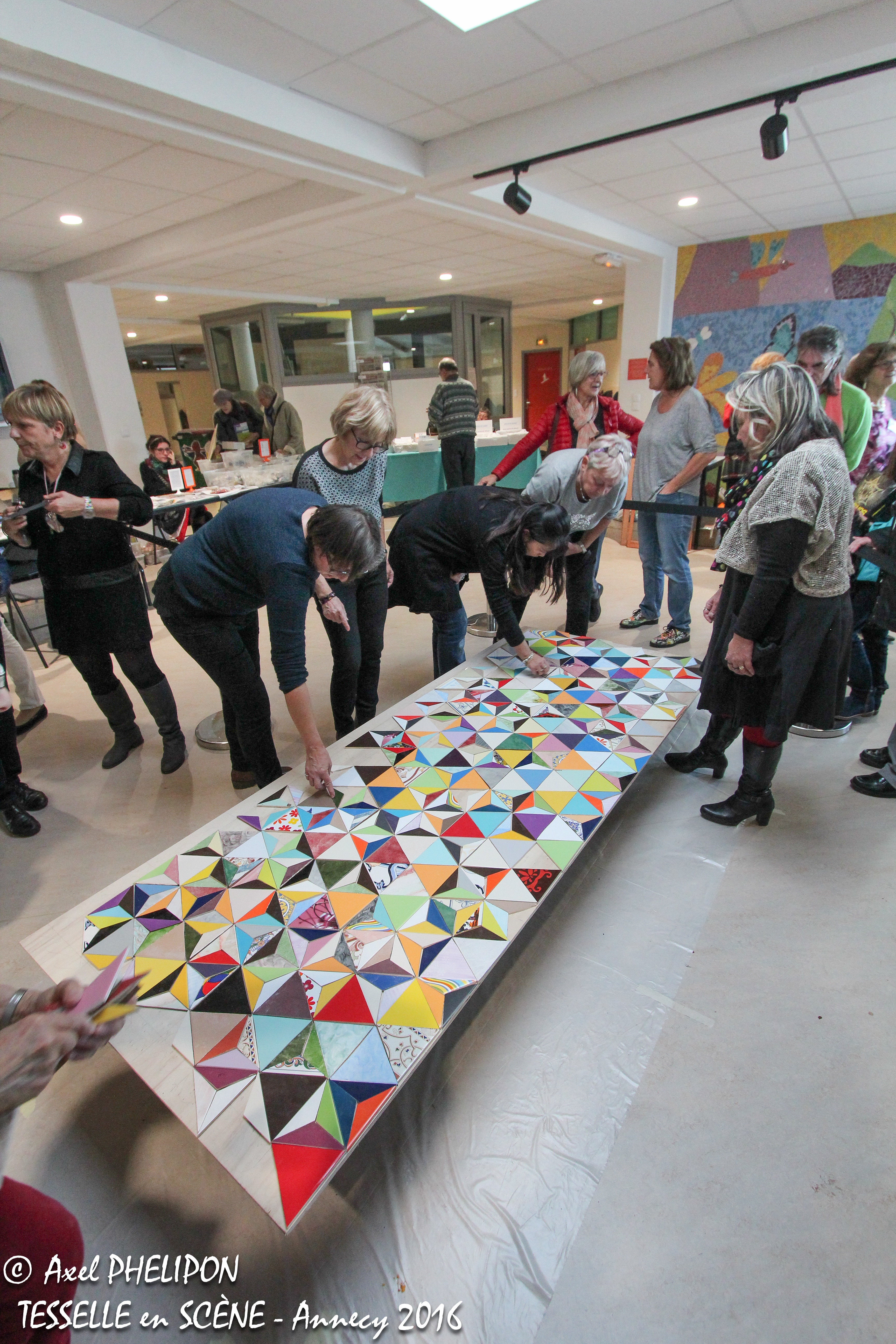 Fresque collective "Tous Unis"
