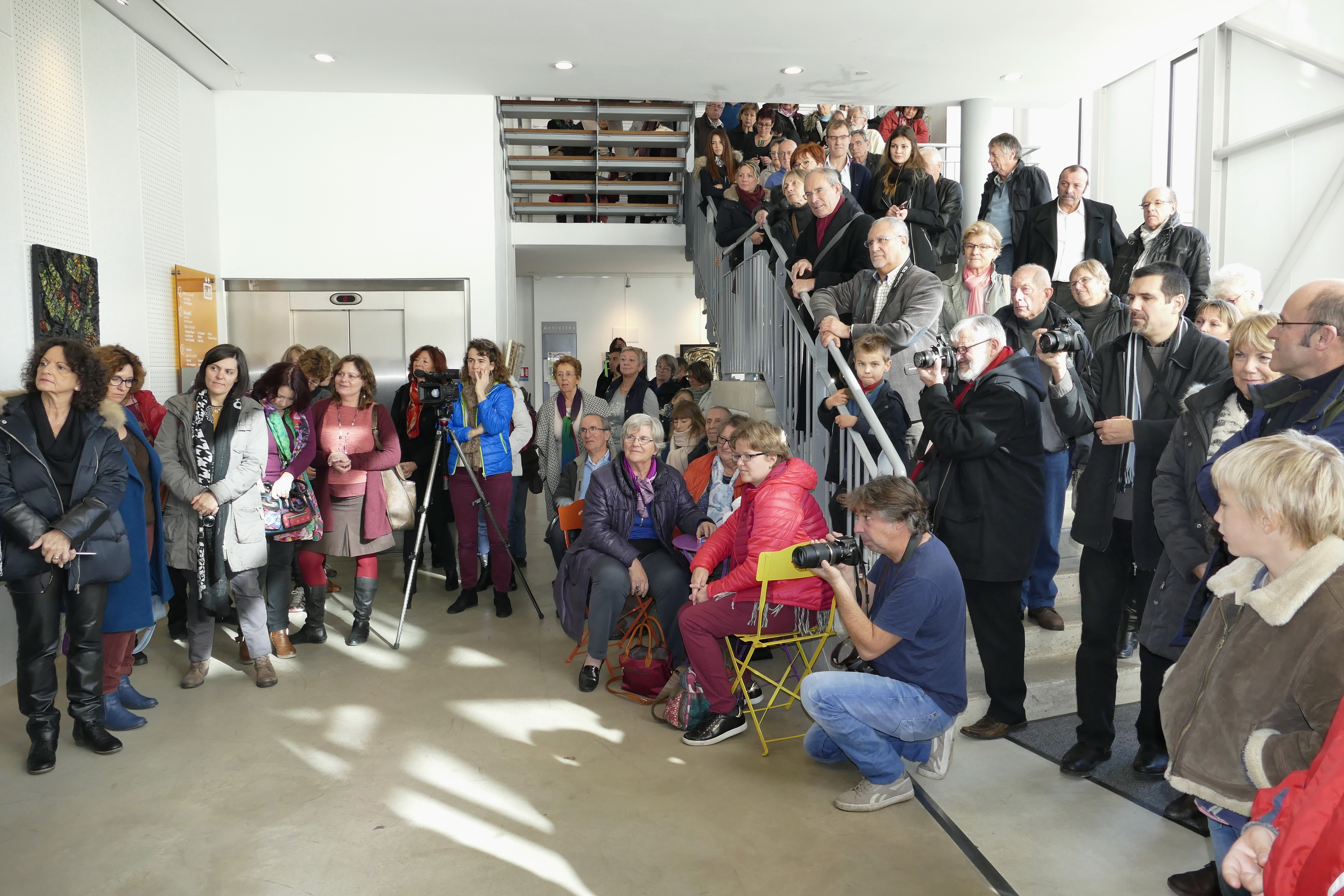Vernissage au Polyedre- les discours