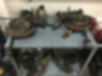 disassembled for blast & paint