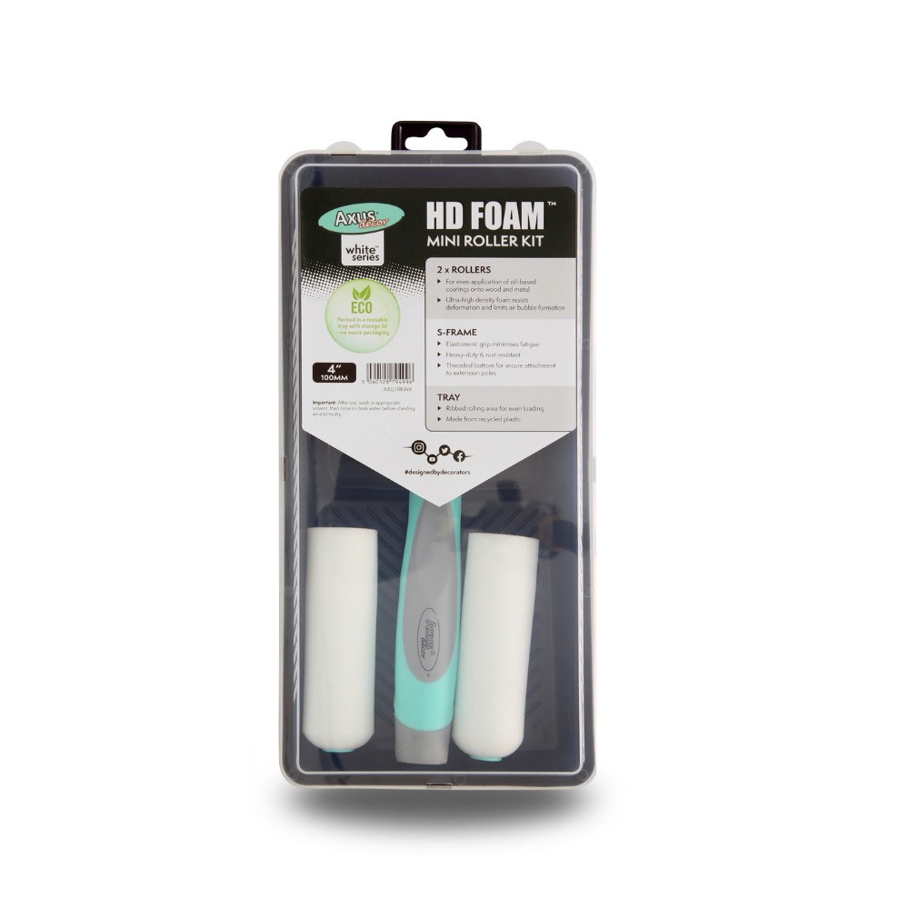 AXUS DECOR HD FOAM 4" INCH MINI ROLLER SET