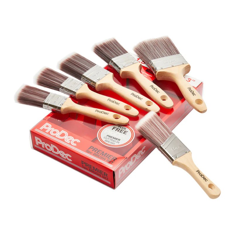 Prodec 6 Piece Synthetic Brush Set