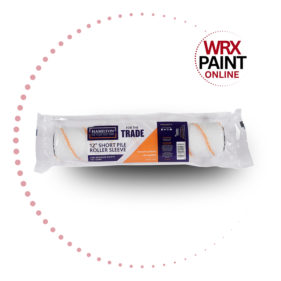 Hamilton 12" Roller Sleeve For The Trade - Short Pile. HAMILTON PAINT ROLLER