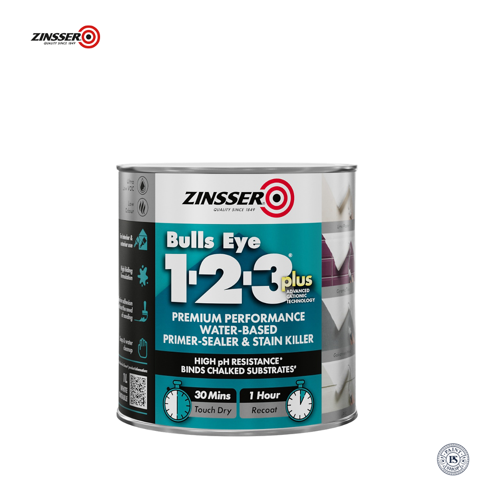 ZINSSER BULLSEYE 123 PLUS 1 Litre high adhesion primer sealer