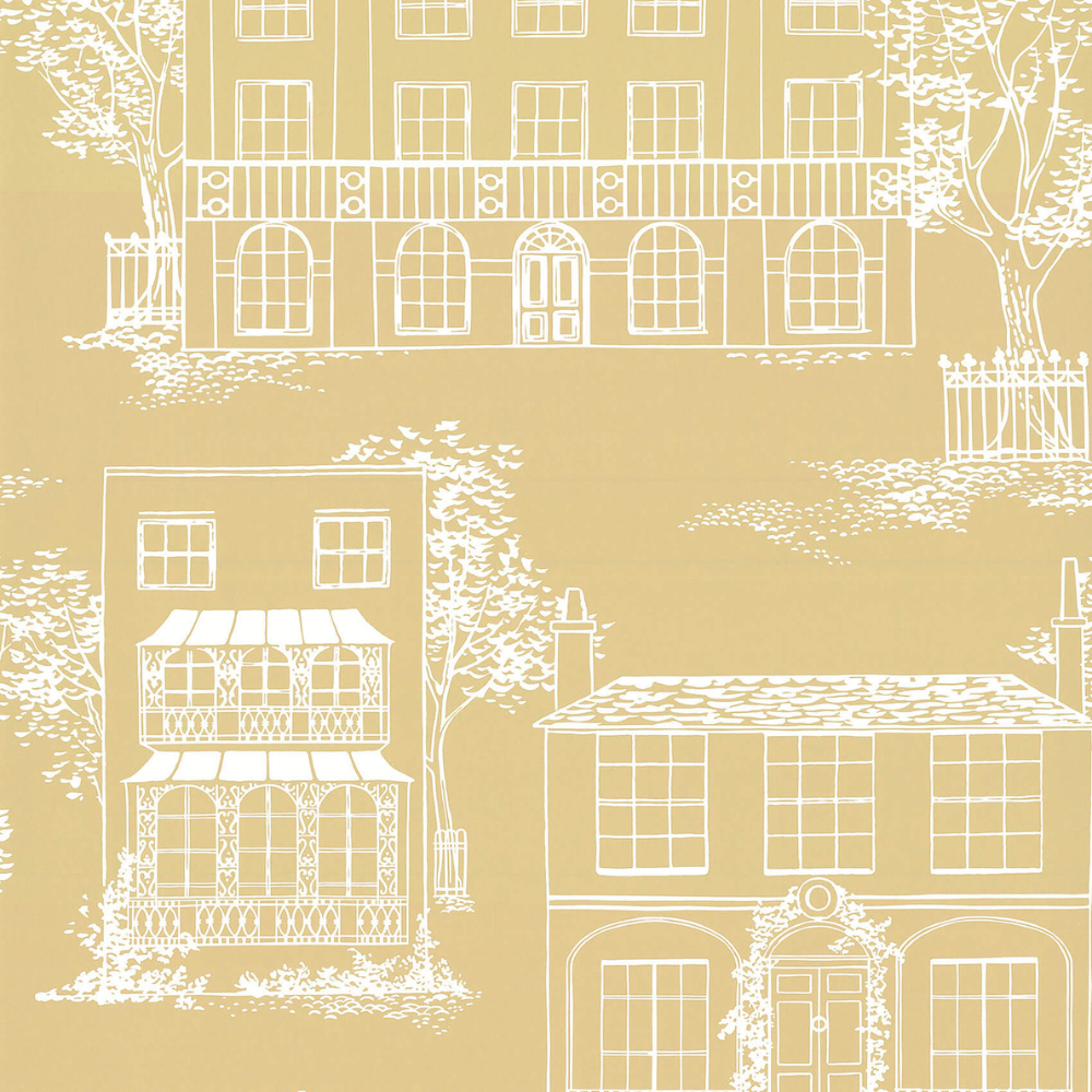 Little Greene - Hampstead - Yellow Apple - Wallpaper