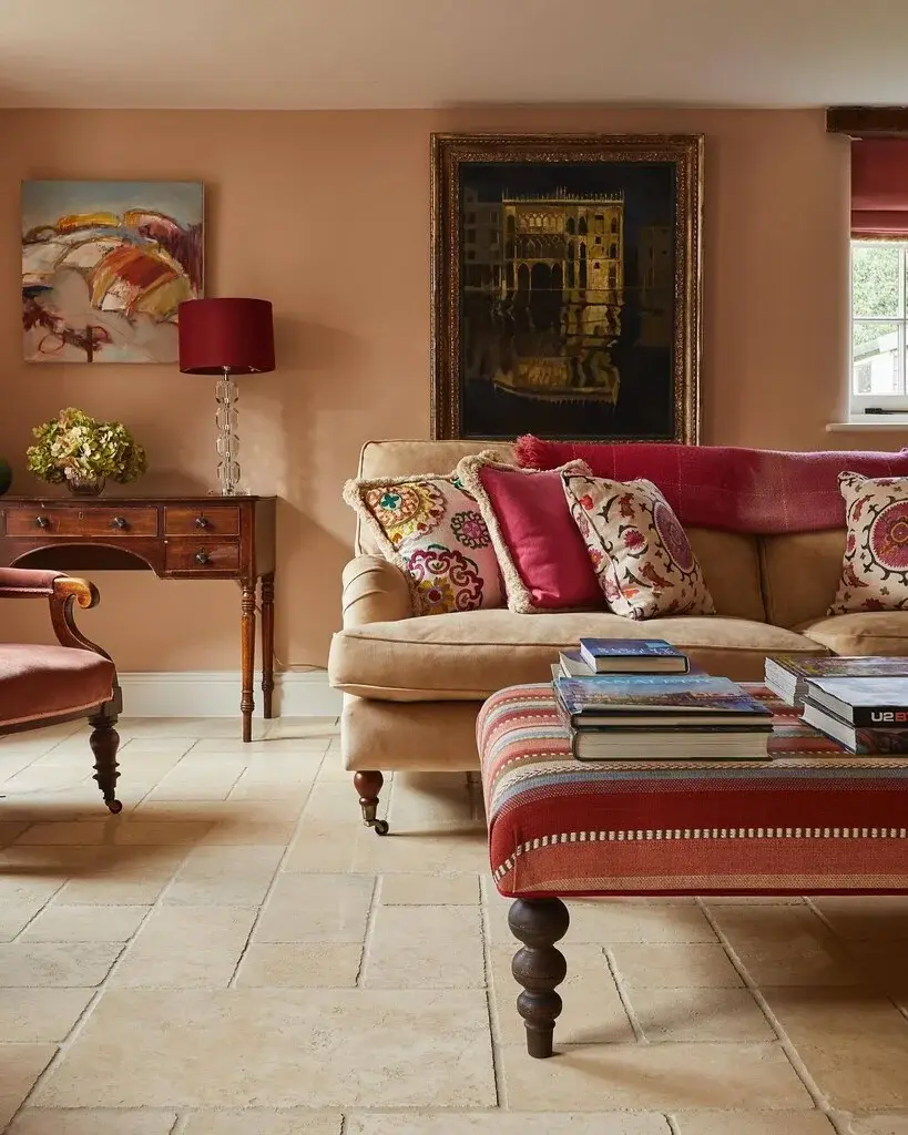 Thumbnail: Farrow and Ball Setting Plaster No 231 living room colour