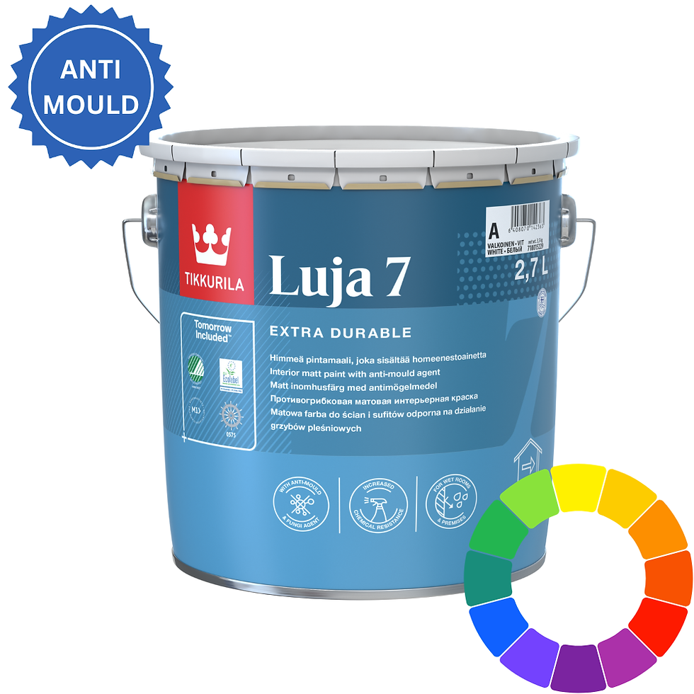 Buy Tikkurila Luja 7 anti-mould paint for kitchens and bathrooms