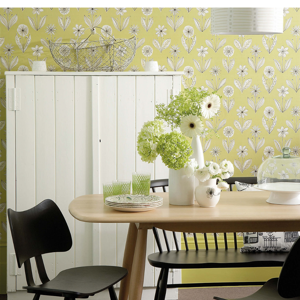 Thumbnail: Little Greene - Florette - Acid Drop - Wallpaper