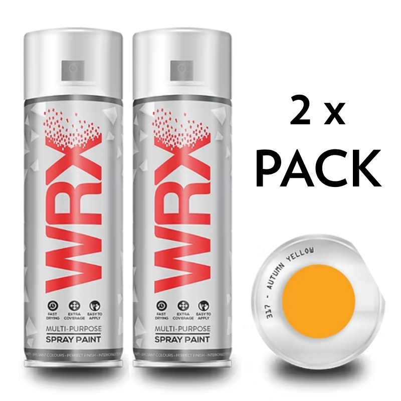 2x WRX AUTUMN YELLOW 317 SPRAY PAINT - 400ml