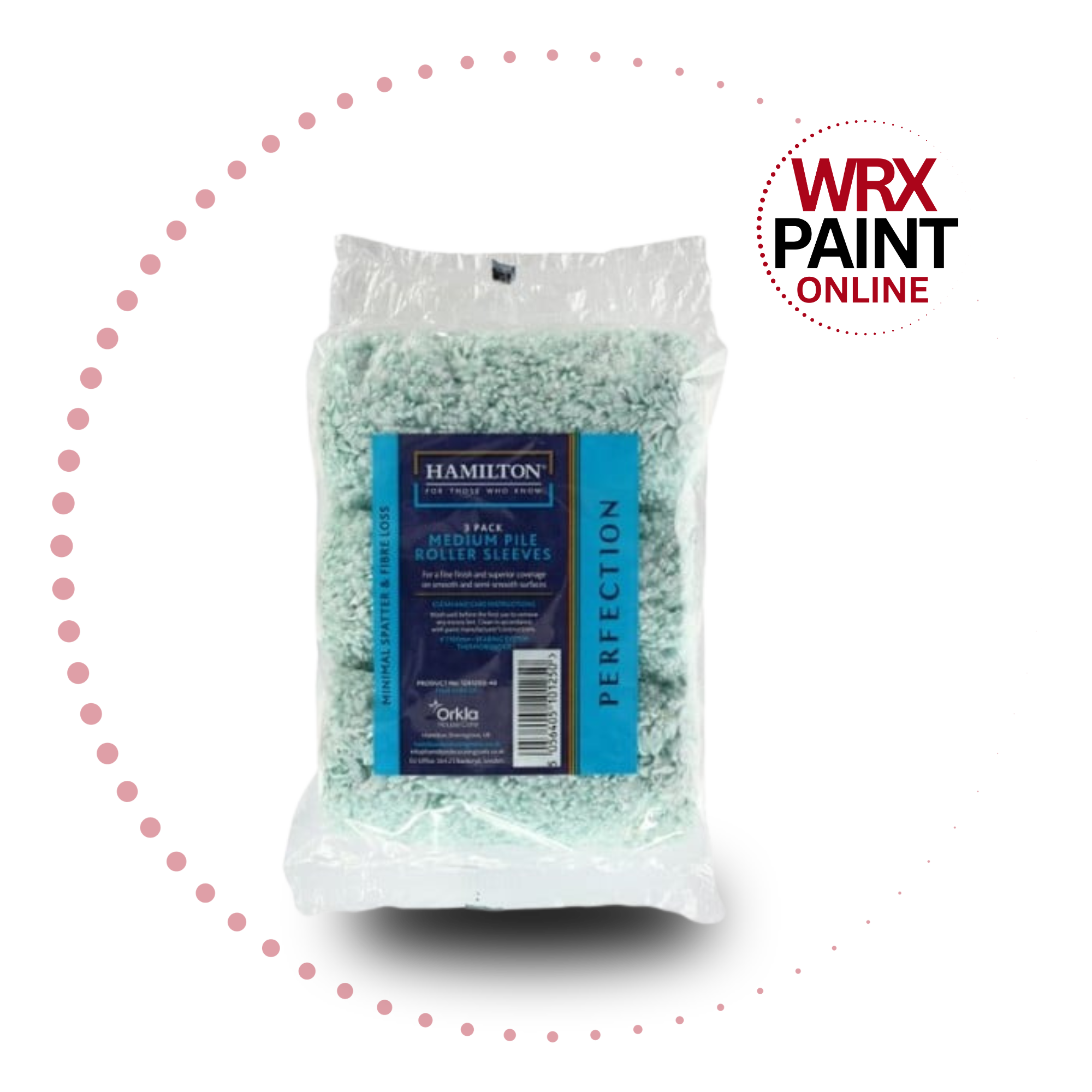 Hamilton Perfection 4 inch Midi Rollers - Medium Pile 3 PACK. Hamilton Paint Rollers