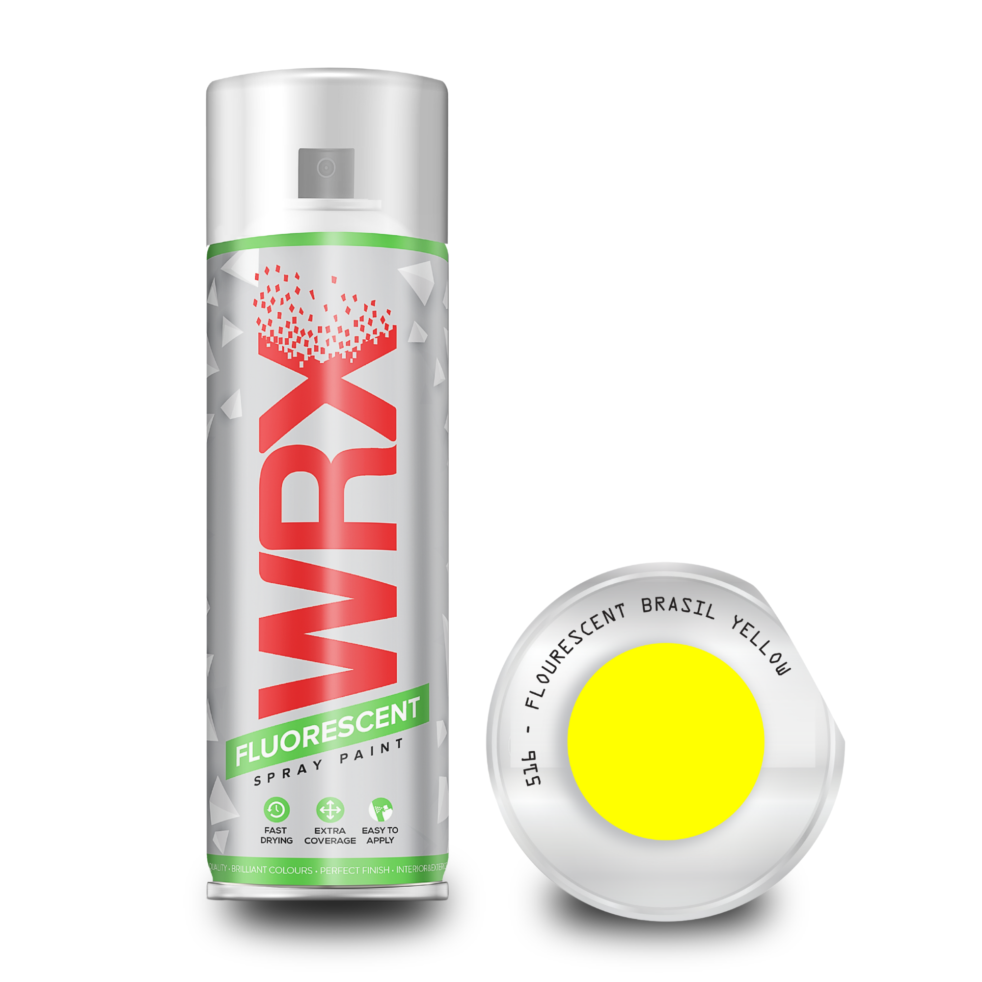 WRX FLUORESCENT BRASIL YELLOW SPRAY PAINT - 400ml