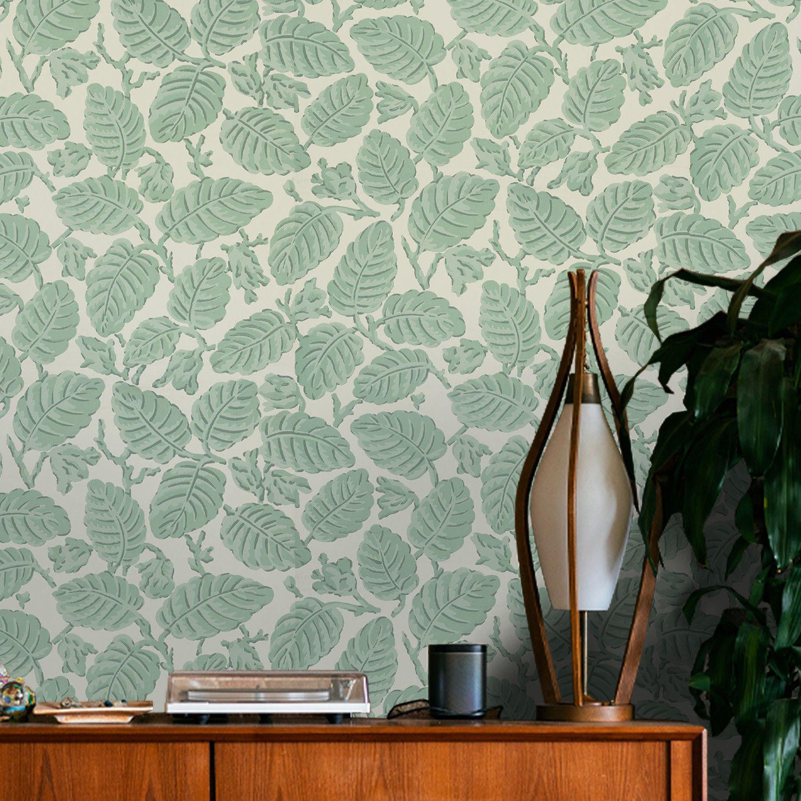 Little Greene - Beech Nut - Rubine - Wallpaper