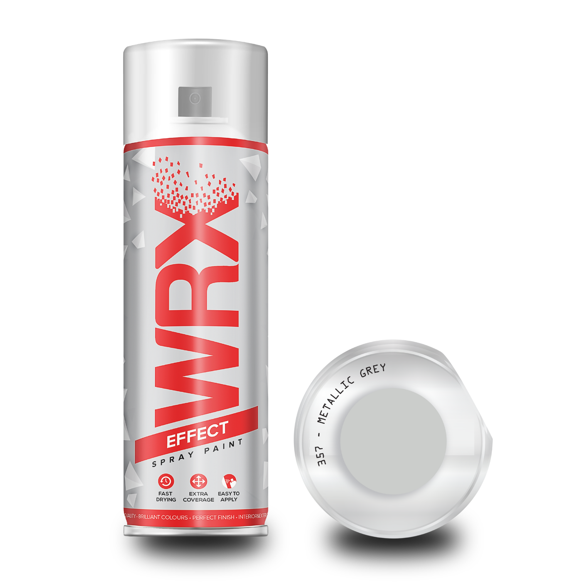 METALLIC GREY AEROSOL SPRAY PAINT- 400ml. WRX SPRAY PAINT
