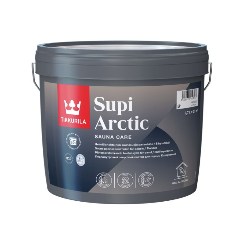 Tikkurila Supi Arctic - 3 Litres sauna protection paint