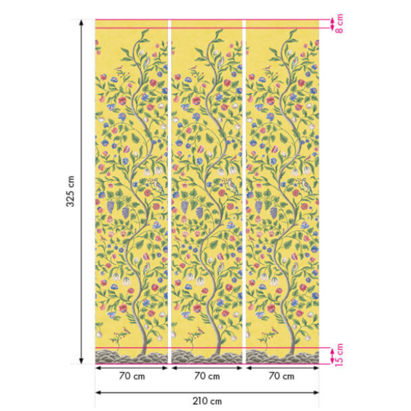 Thumbnail: Little Greene - Mandalay - Pollen - Wallpaper