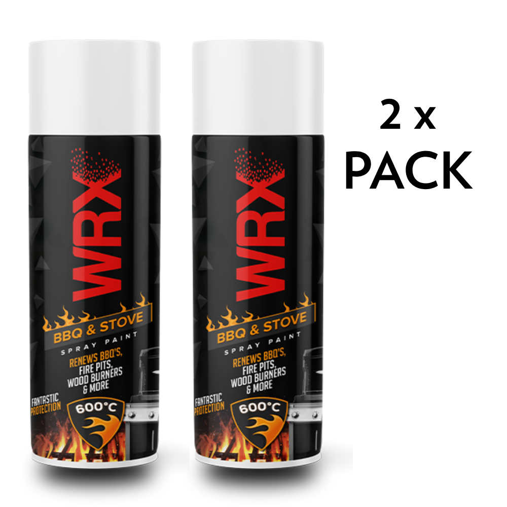 2x WRX BBQ & STOVE SPRAY PAINT - 400ml