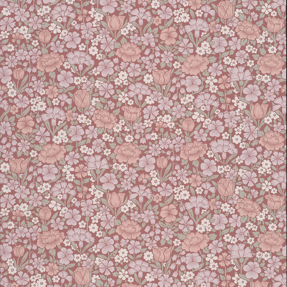 Thumbnail: Little Greene - Spring Flowers - Blush - Wallpaper