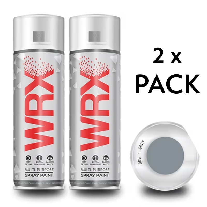 2x WRX GREY 306 SPRAY PAINT - 400ml