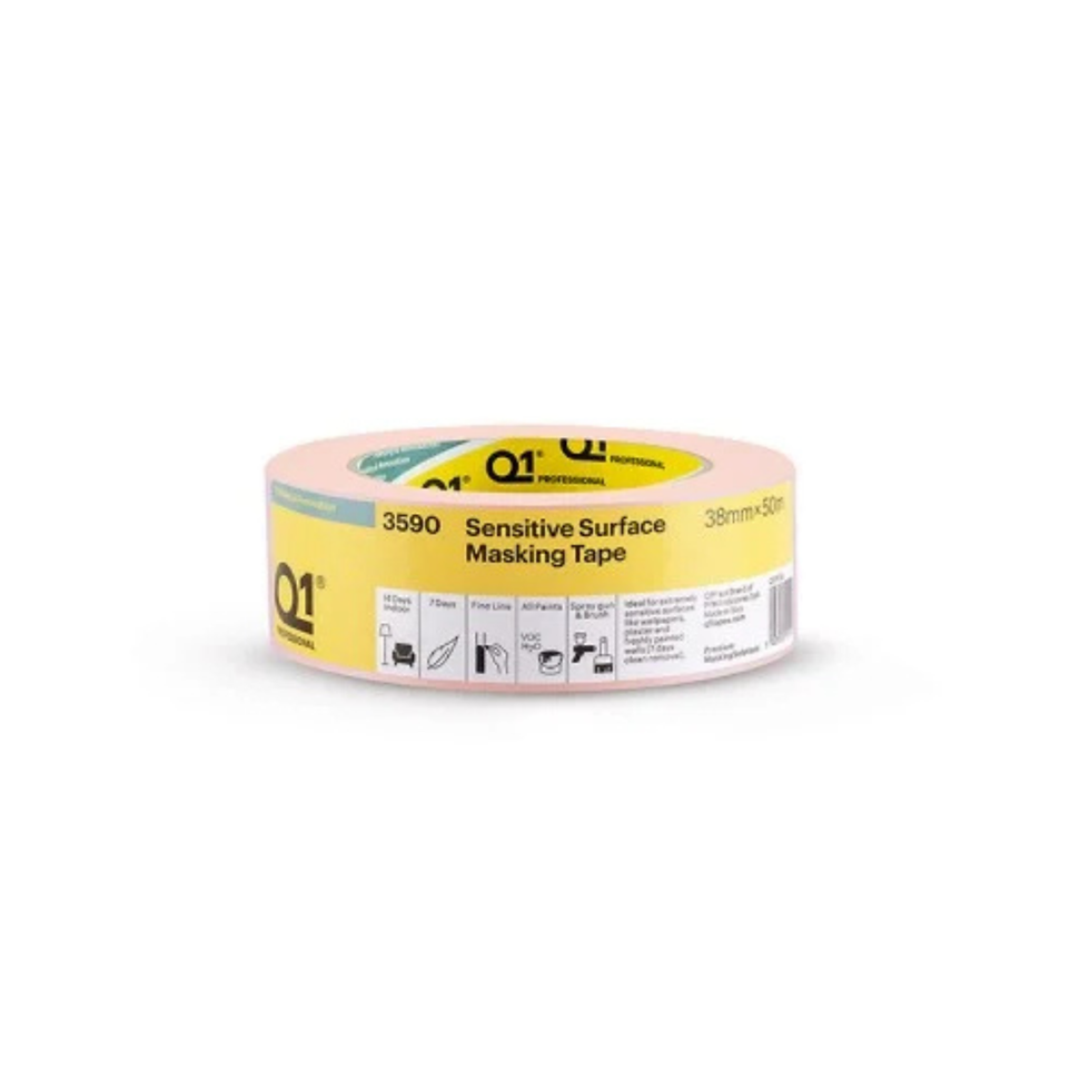 Q1 3590 Extra Sensitive Surface Masking Tape 1.5 inch 38mm