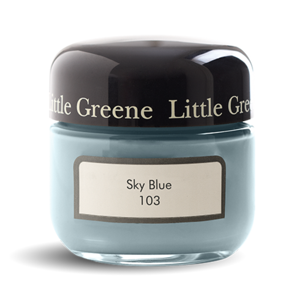 Little Greene Sky Blue 103 sample paint pot