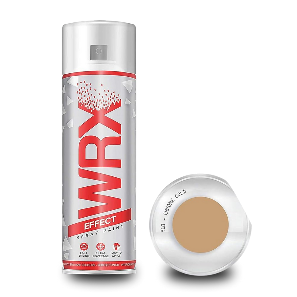 WRX CHROME GOLD SPRAY PAINT - 400ml AEROSOL SPRAY PAINT