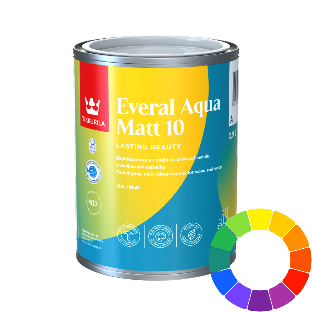 Tikkurila Everal Aqua Matt 10 - 1 Litre