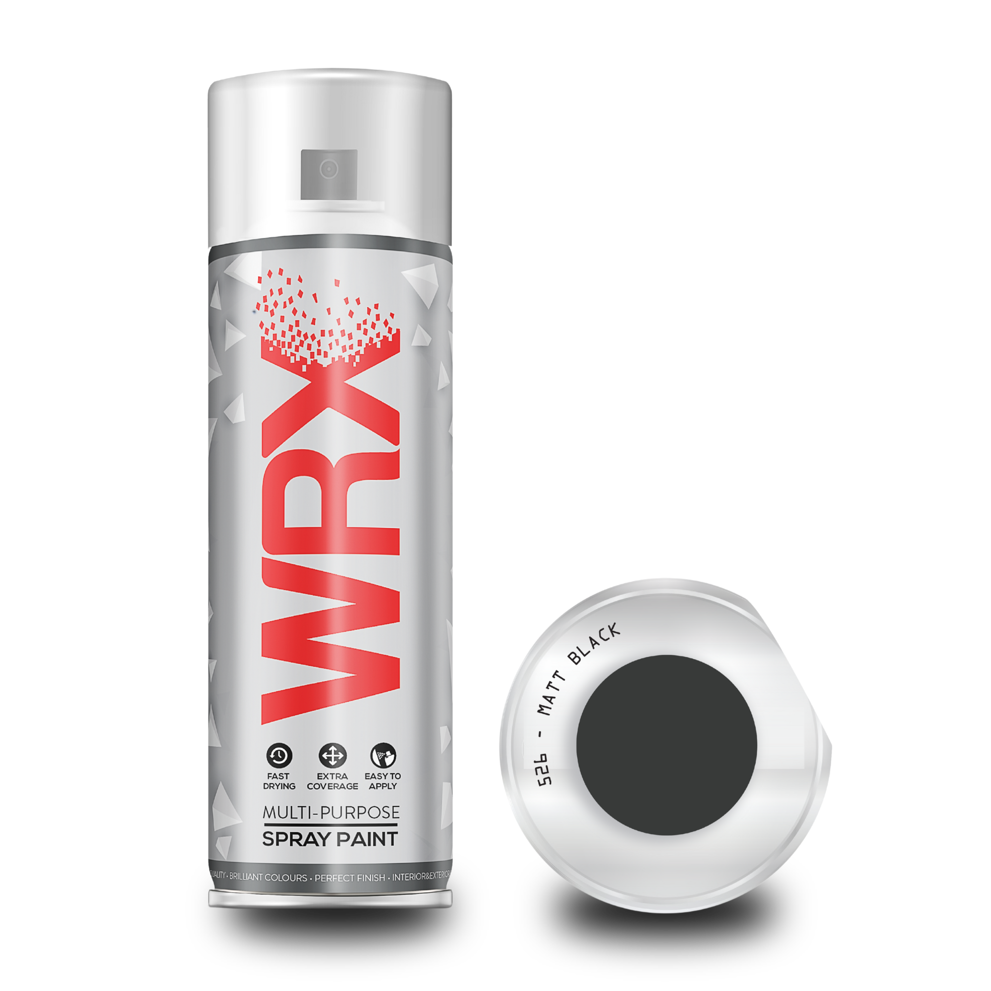 WRX MATT BLACK AEROSOL SPRAY PAINT - 400ml. WRX SPRAY PAINT