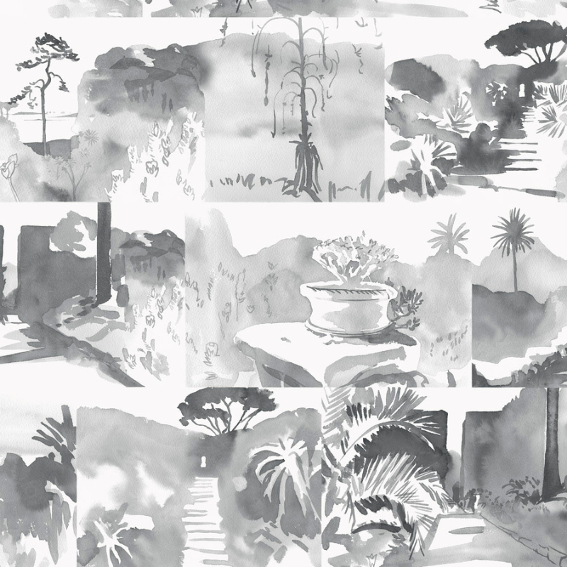 Paint and Paper Library - Abbey Gardens - Paris Rooftops - Wallpaper