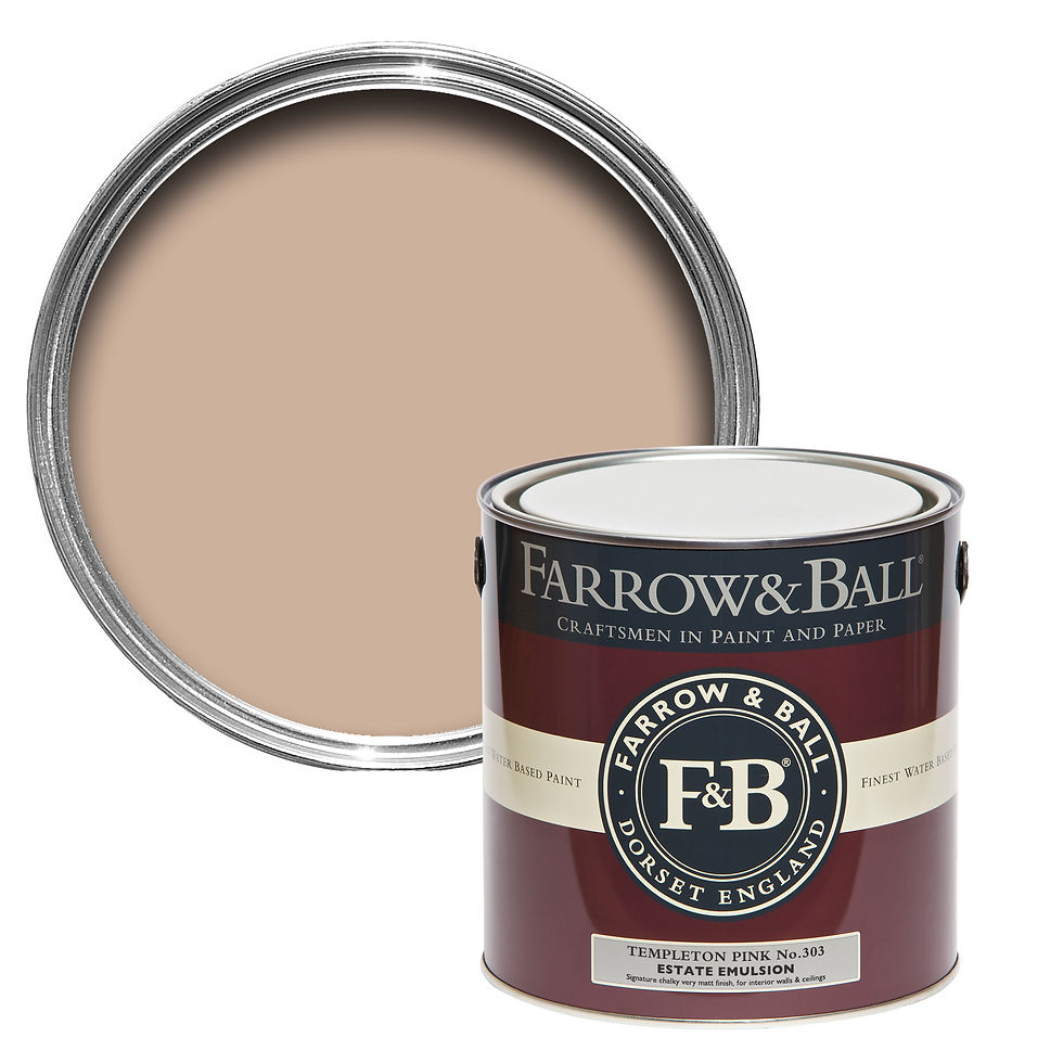 Farrow and Ball Templeton pink No 303 estate emulsion