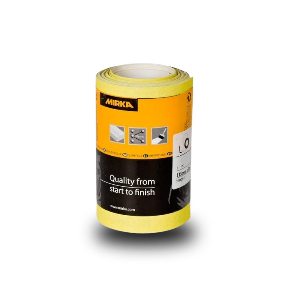 P240 GRIT MIRKA SANDPAPER ROLL 115mm x 5m