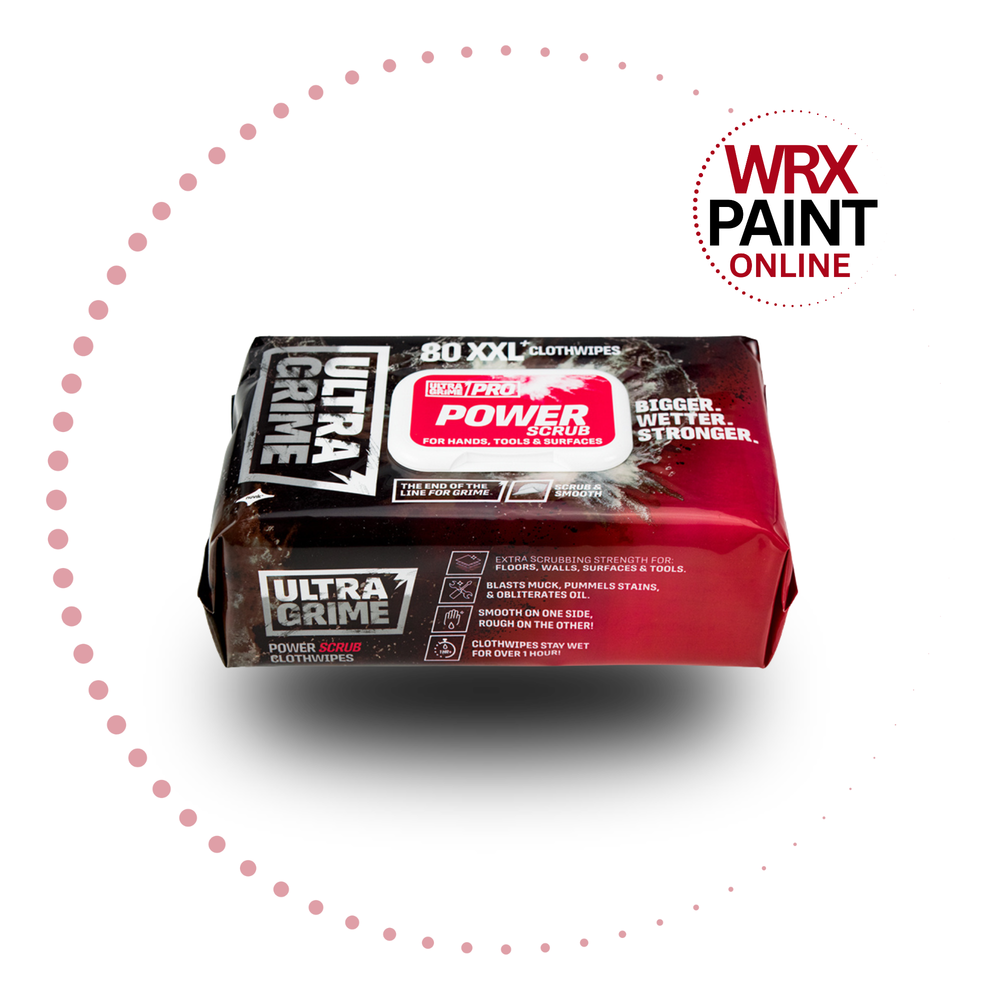ULTRA GRIME PRO POWER SCRUB WET WIPES - 80 PACK