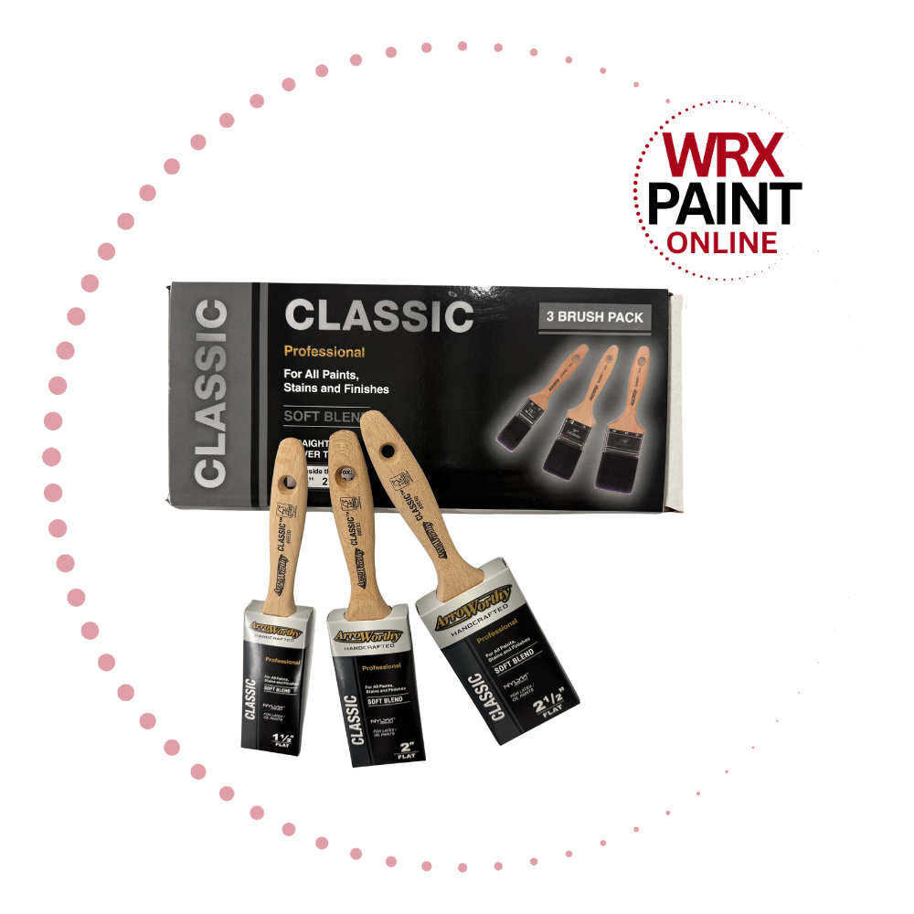 Arroworthy Classic straight cut beaver tail boxset of paint brushes