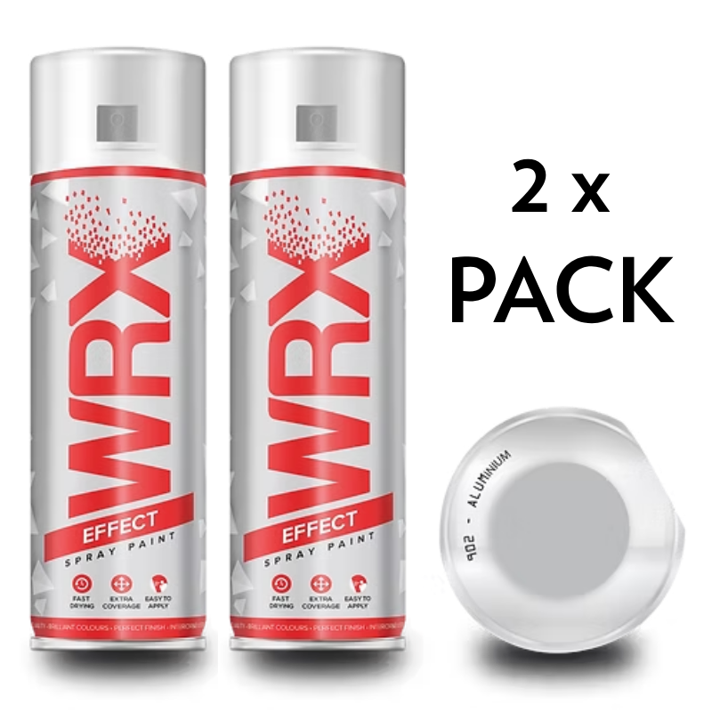 2x WRX ALUMINIUM SPRAY PAINT - 400ml
