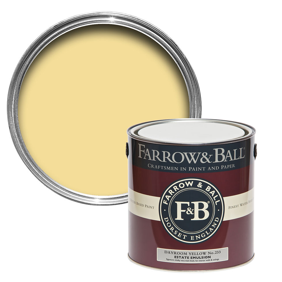 Farrow and Ball Dayroom yellow No 233 estate emulsion