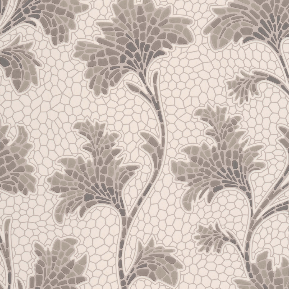 Little Greene - Mosaic Trail - Slaked Lime - Wallpaper