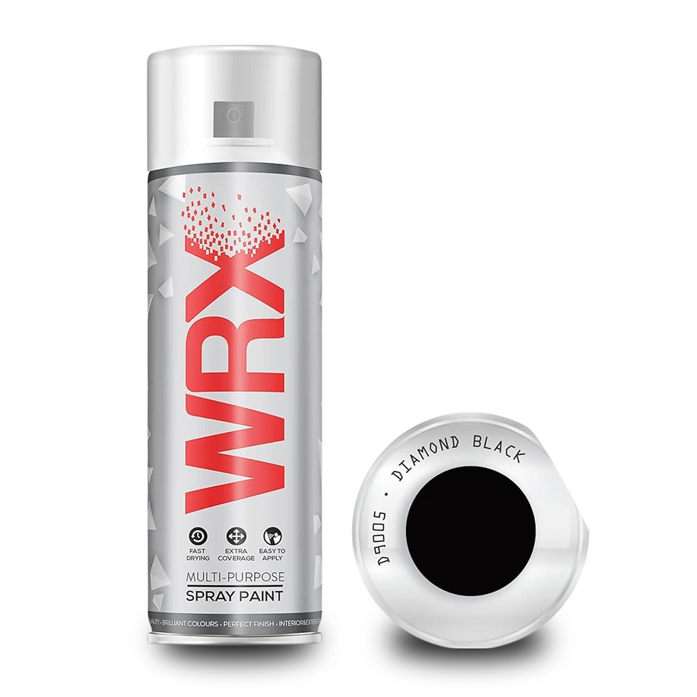 Buy WRX DIAMOND BLACK RAL 9005 SPRAY PAINT - 400ml Next day Delivery