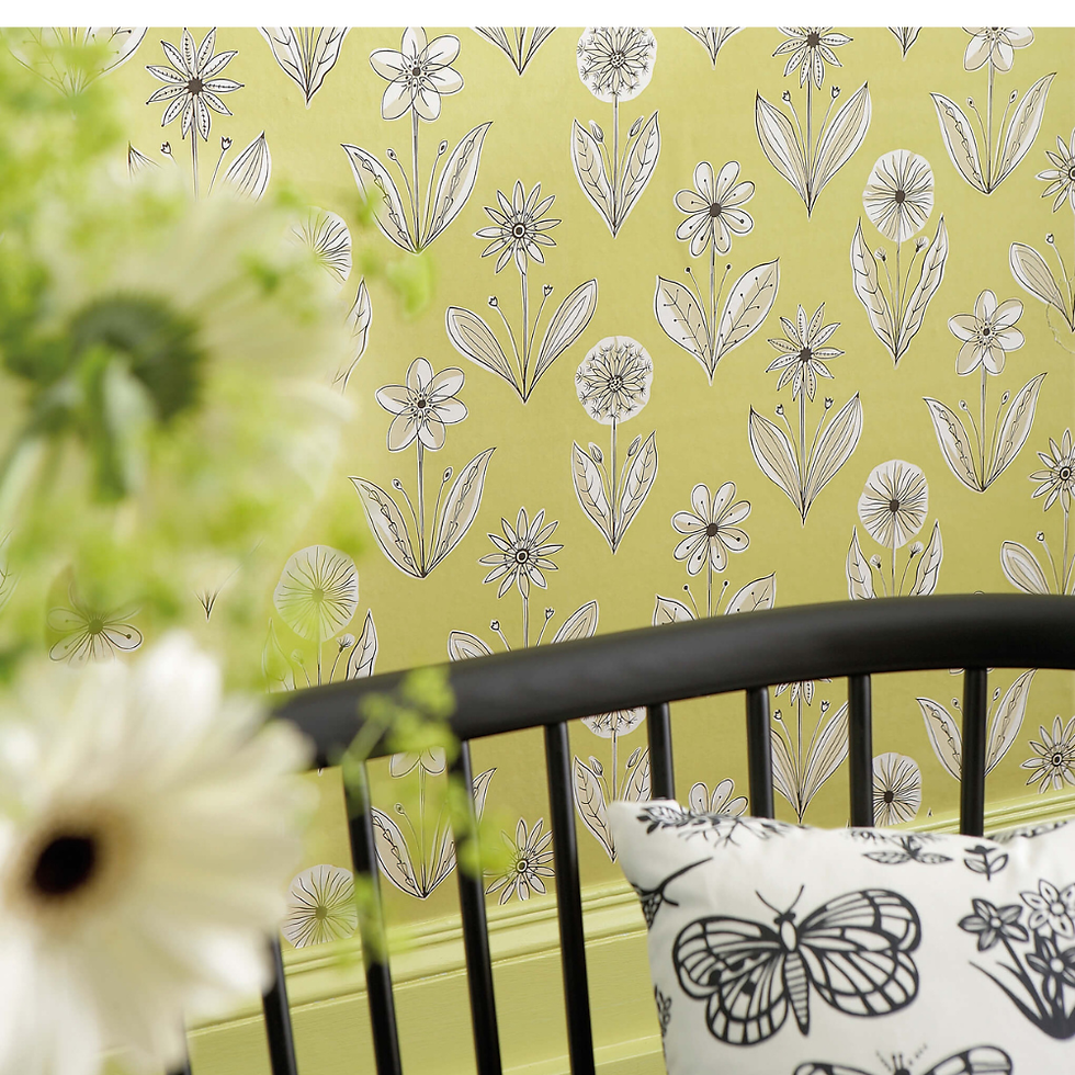 Thumbnail: Little Greene - Florette - Acid Drop - Wallpaper