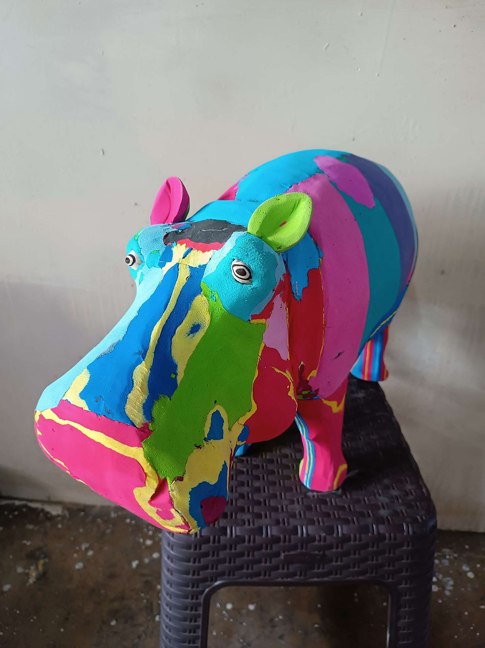 Miniatura: Hippo Flip-Flop Ornaments | Recycled Figurine