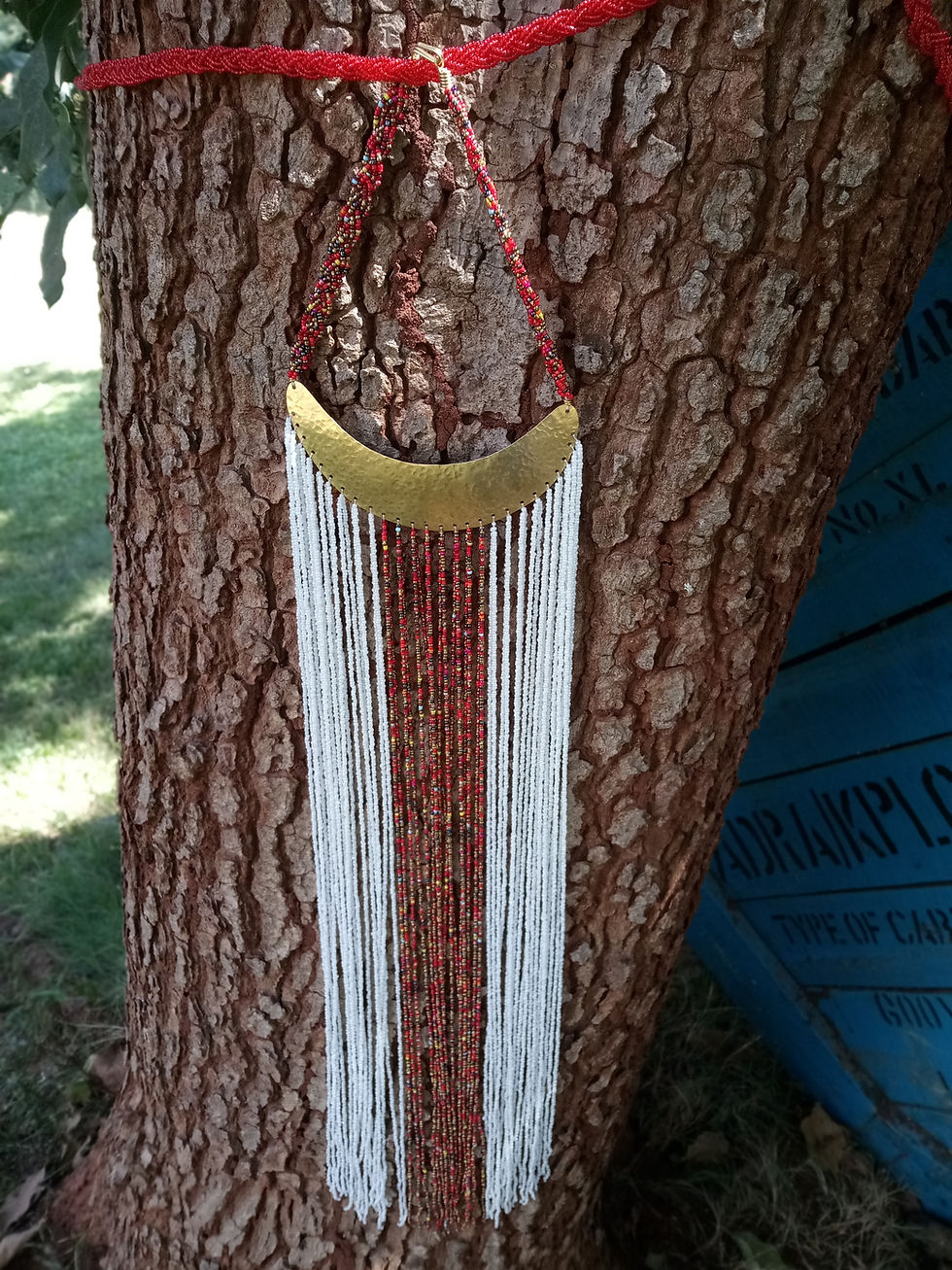 Miniatyrbild: african beaded necklace