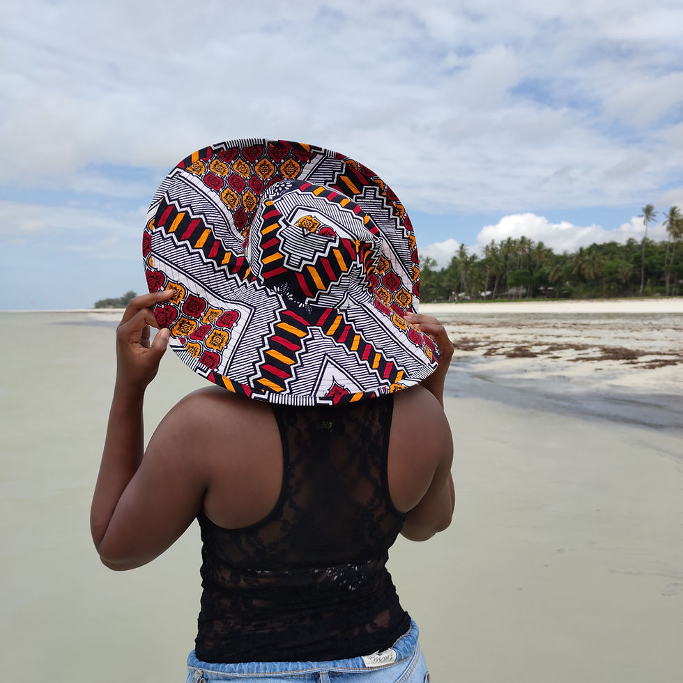 Miniatura: African Fabric Sun Hat