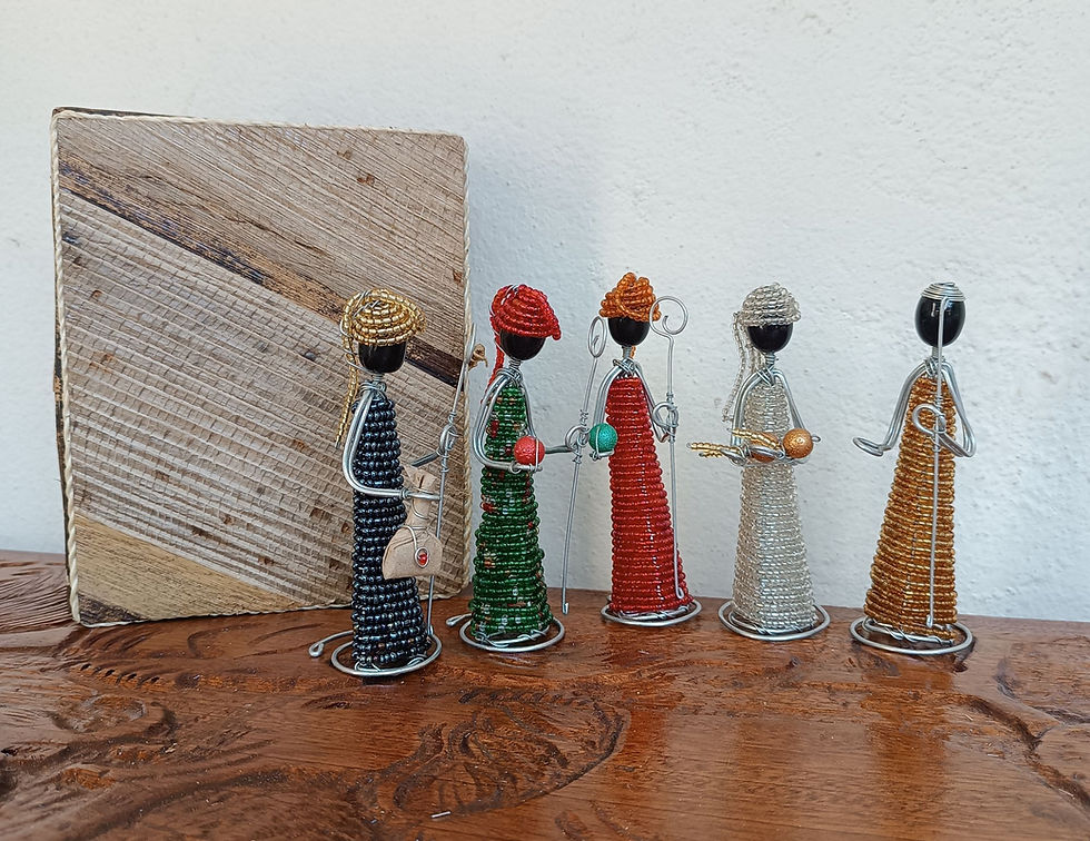 縮圖：African Nativity Scene | Beaded Nativity Set