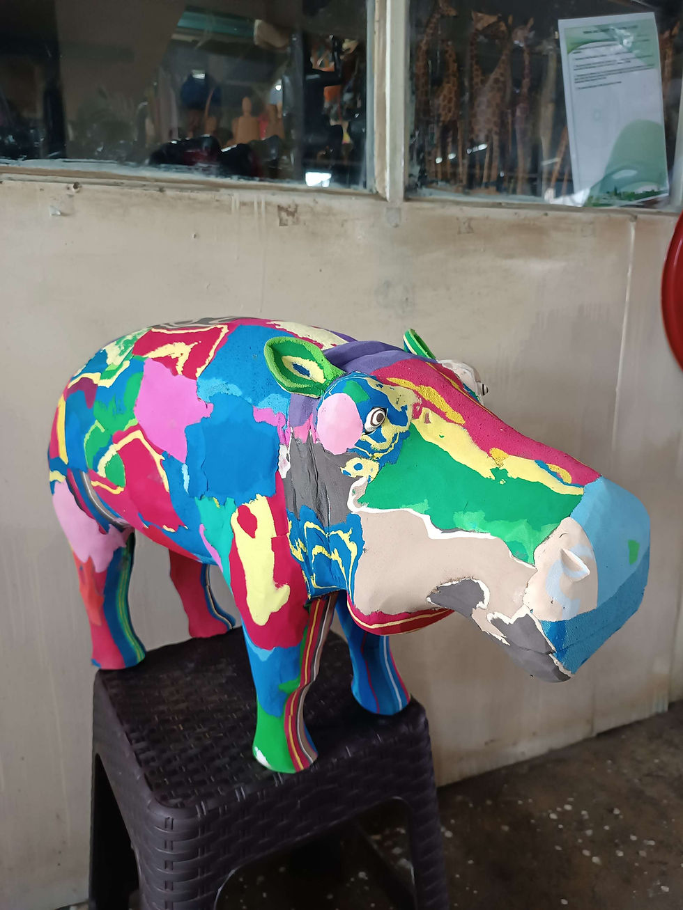 Miniatura: Hippo Flip-Flop Ornaments | Recycled Figurine