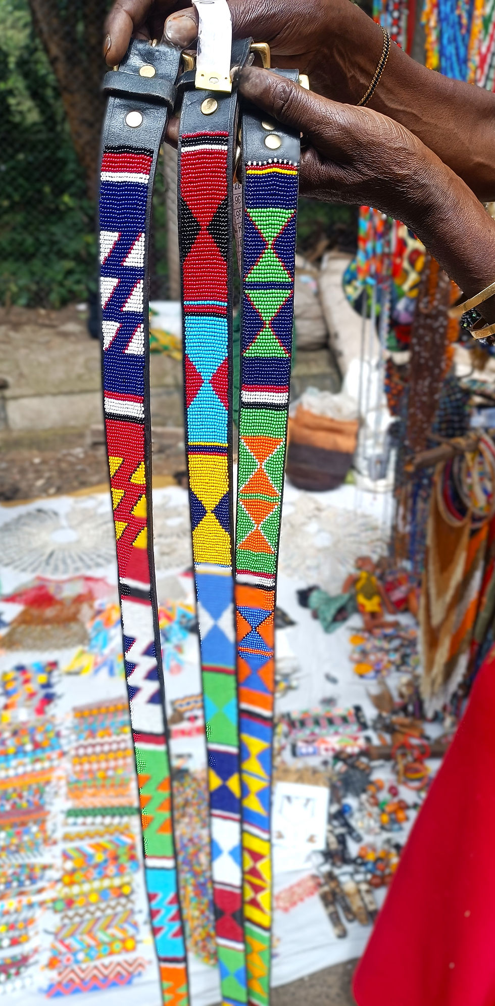 サムネイル： Wholesale African Beaded Leather Belt