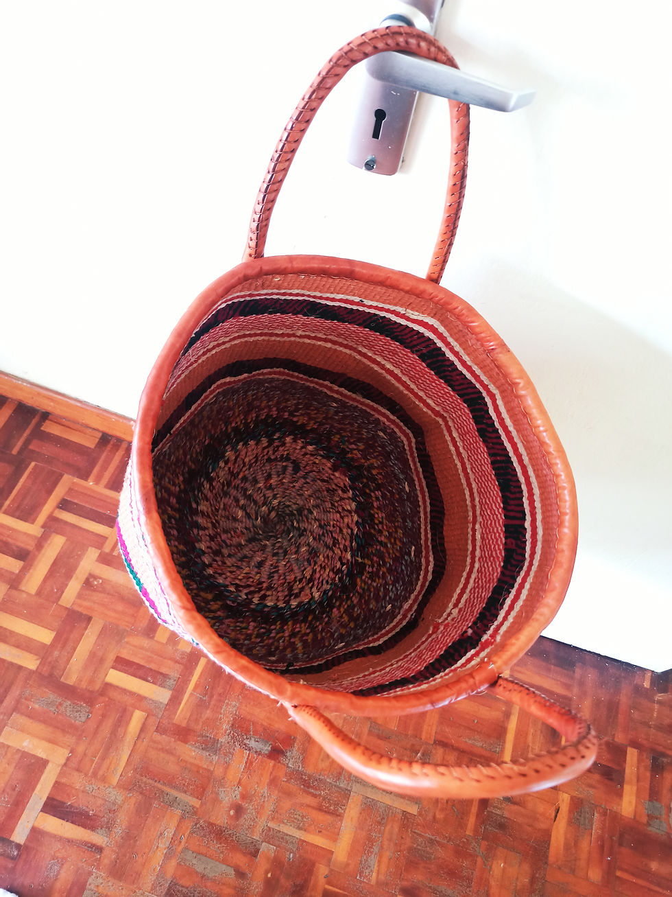 Thumbnail: Kiondo Basket | Multi-Coloured Handbag |Woven Handbag | Woolen Basket